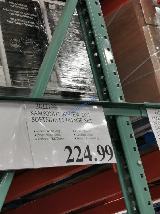 Costco2622199SamsoniteRenew2PCSoftsideLuggageSettag CostcoChaser