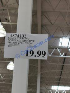 Costco-4874102-Sealy-Sterling-Down-Alternative-Pillow-tag1