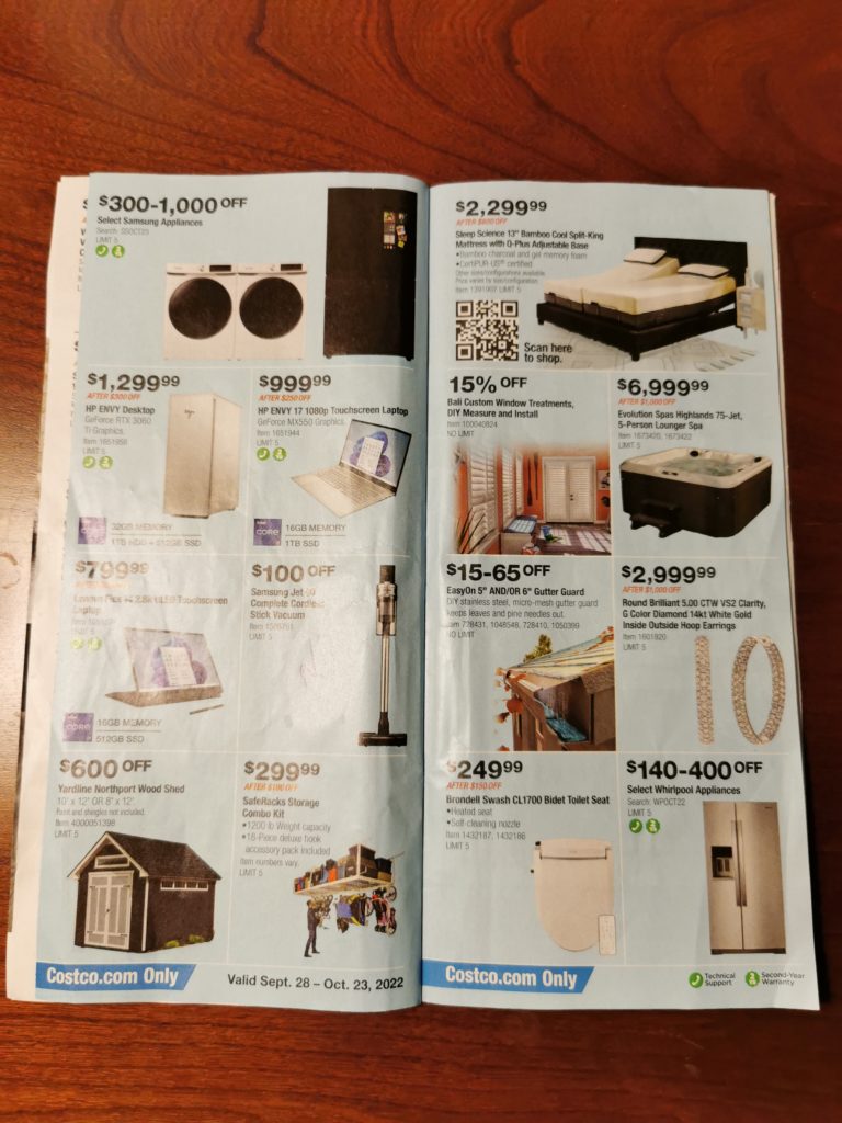 Costco Coupon Book Sep. 28 Oct. 23, 2022 CostcoChaser