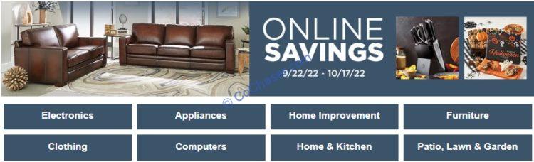 Online Savings: 9/22/2022—10/17/2022