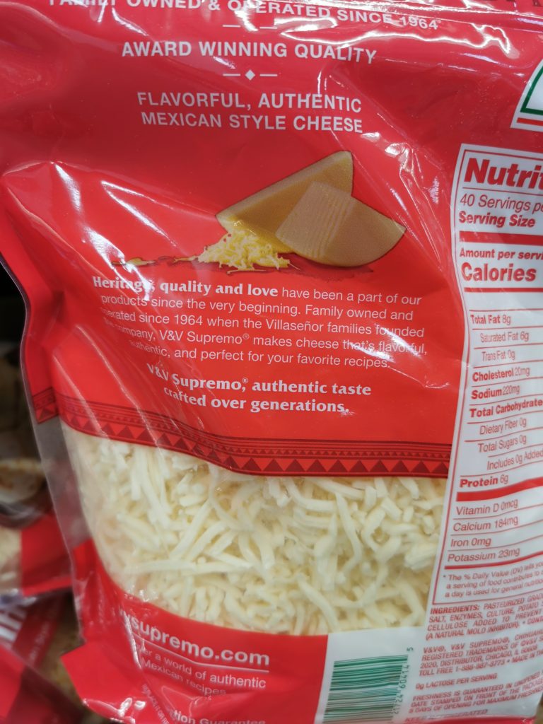 Costco1127099V&VSupremoQuesoChihuahuaShreddedCheese4 CostcoChaser