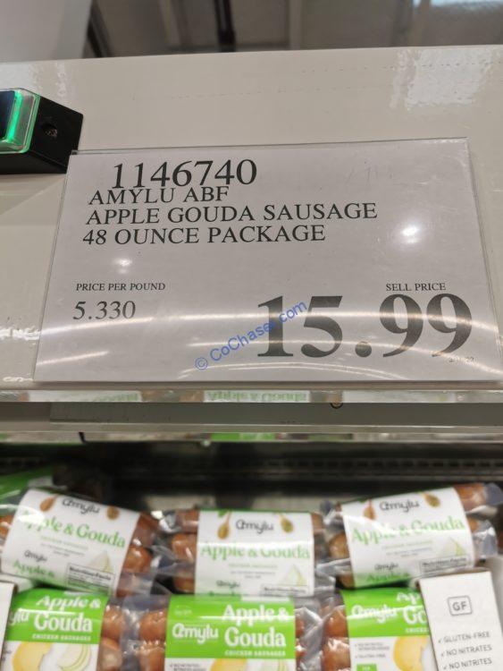 Amylu ABF Apple Gouda Sausage 48 Ounce Package CostcoChaser
