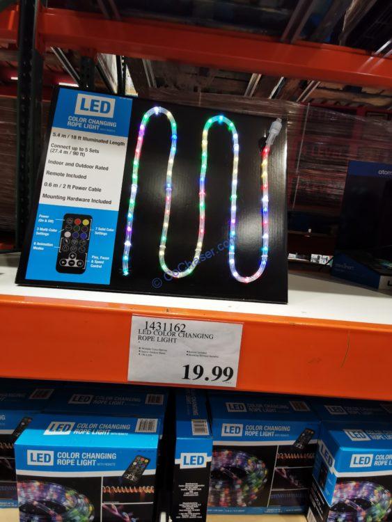 Costco1431162LEDColorChangingRopeLightwithRemotetag CostcoChaser