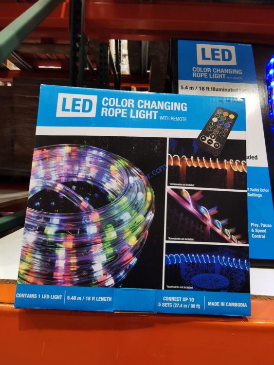 LED Color Changing Rope Light with Remote