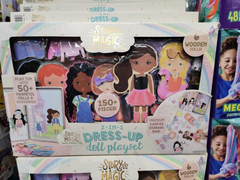 Story Magic Wooden Dress Up Dolls Accessories CostcoChaser