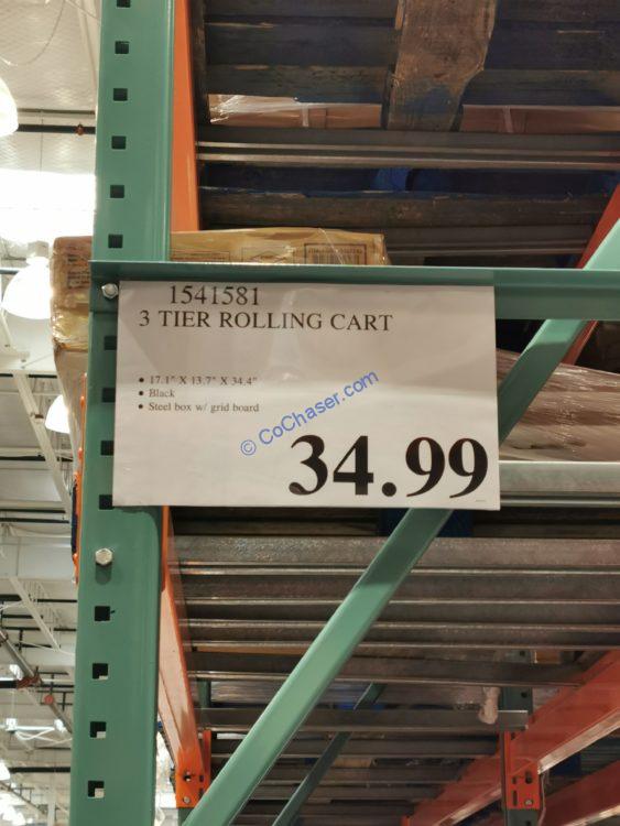 Costco15415813TierRollingCarttag CostcoChaser
