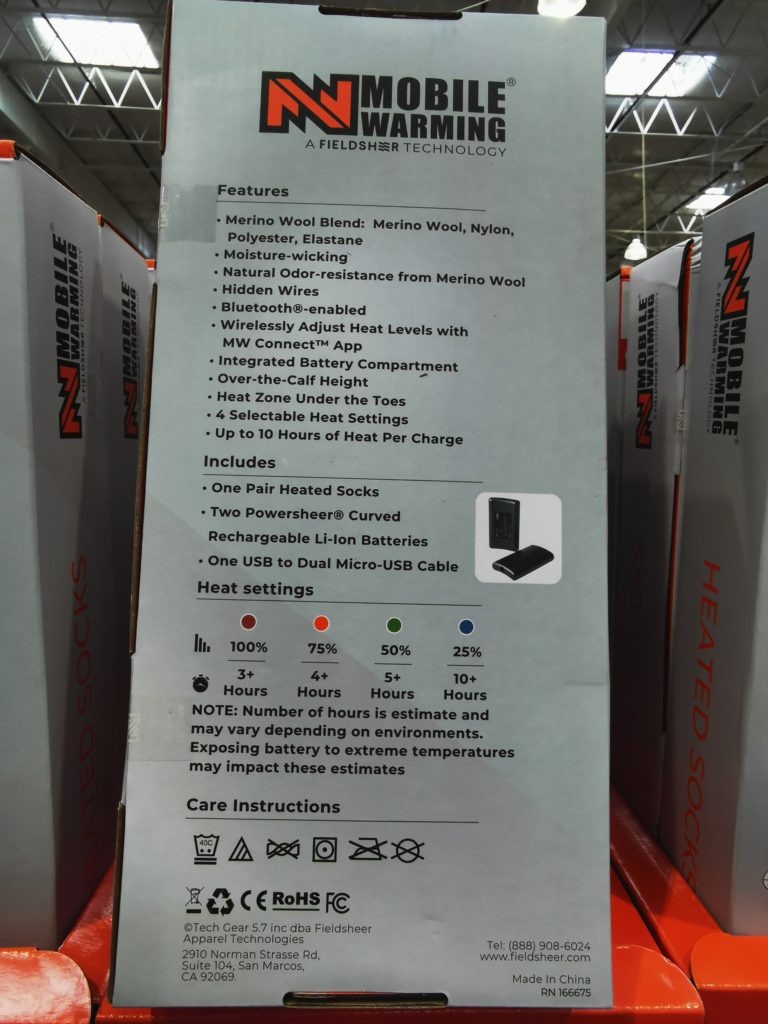 Costco1567574FieldsheerMobileWarmingUnisexHeatedMerinoWool