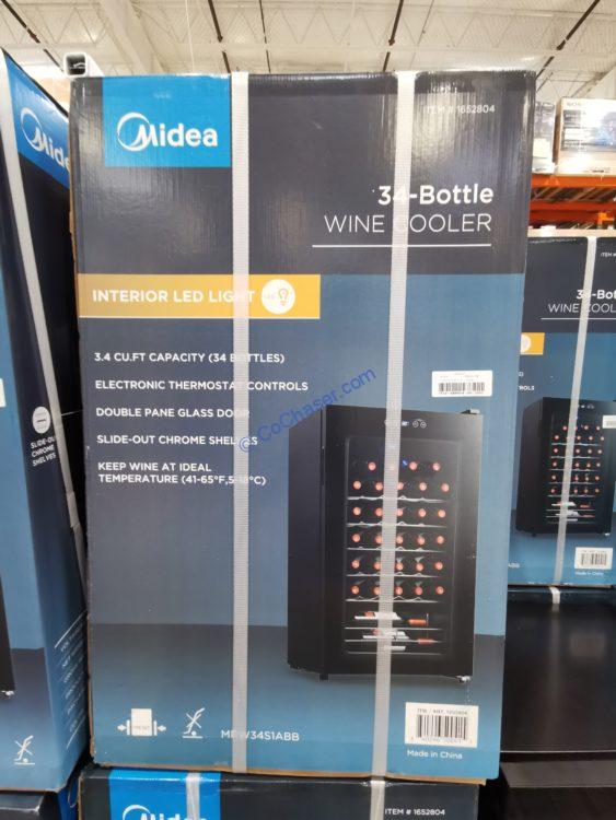 Midea 34 Bottle Wine Refrigerator, Model MRW34S1ABB