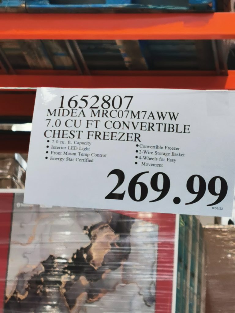 Costco1652807Midea7.0CuFtConvertibleChestFreezertag CostcoChaser