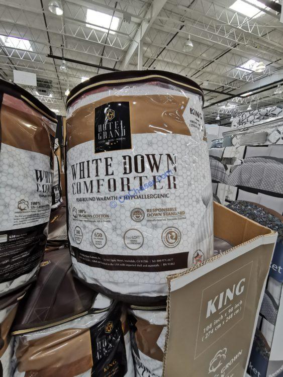 Hotel Grand White Down Comforter, King or Queen CostcoChaser