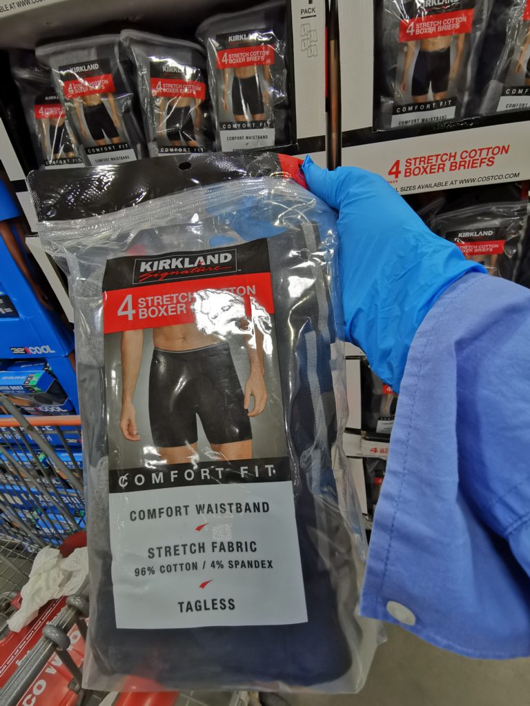 Kirkland Signature Men’s Stretch Cotton Boxer Brief, 4pack CostcoChaser