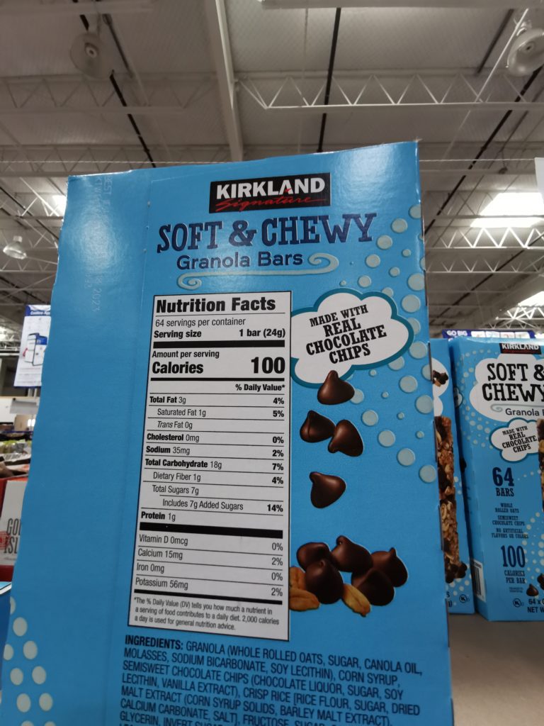 Costco1212860KirklandSignatureSoftChewyGranolaBarschart