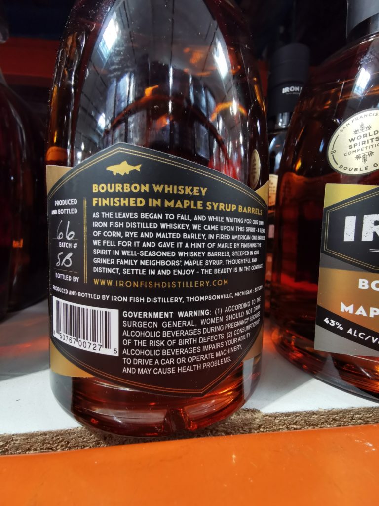 Costco1471201IronFishMapleBourbonWhiskeyMichiganbar CostcoChaser