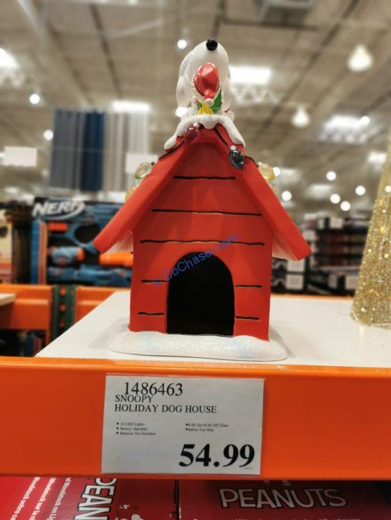 Costco1486463PeanutsSnoopyHolidayDogHousetag CostcoChaser