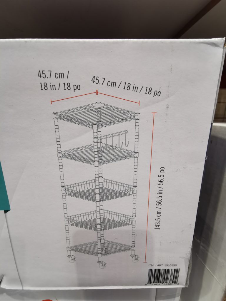 Costco1510159Trinity5TierSquareStorageRacksize CostcoChaser