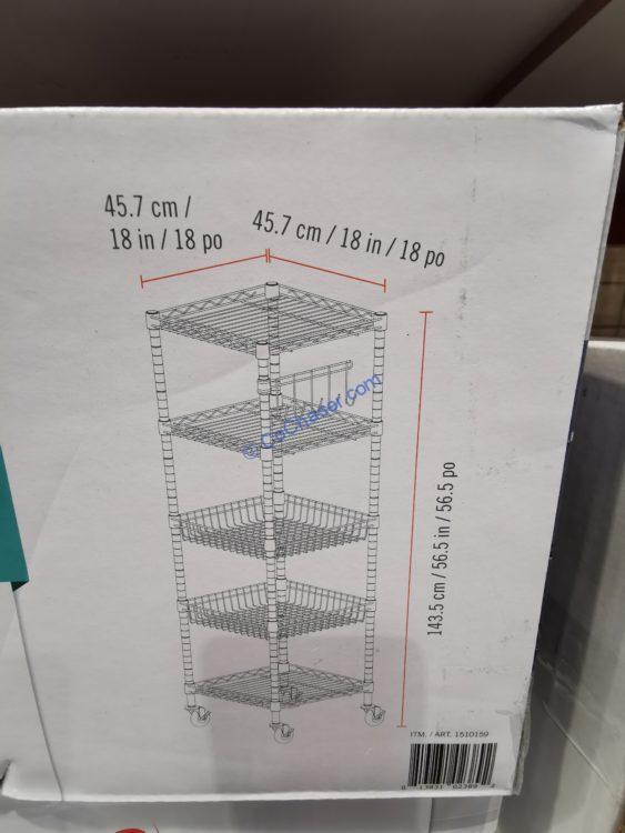 Costco1510159Trinity5TierSquareStorageRacksize CostcoChaser