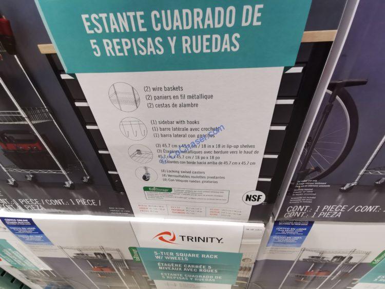 Costco1510159Trinity5TierSquareStorageRack5 CostcoChaser