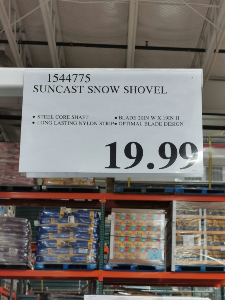 Costco1544775SuncastSnowShoveltag CostcoChaser