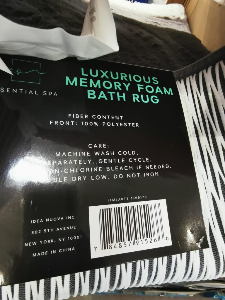Costco1569176EssentialSpaBathMatFauxFurMemoryFoamMatbar