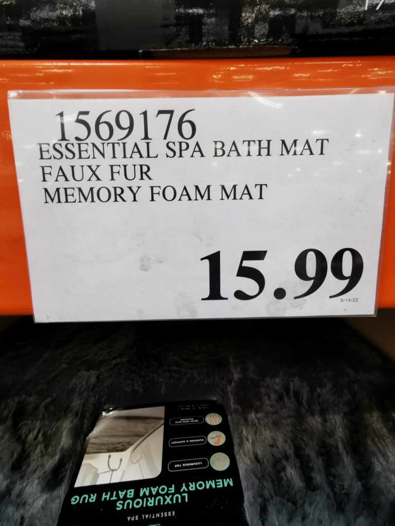 Costco1569176EssentialSpaBathMatFauxFurMemoryFoamMattag