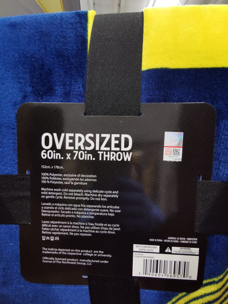 Costco1635520NFLTeamThrowBlanketbar CostcoChaser