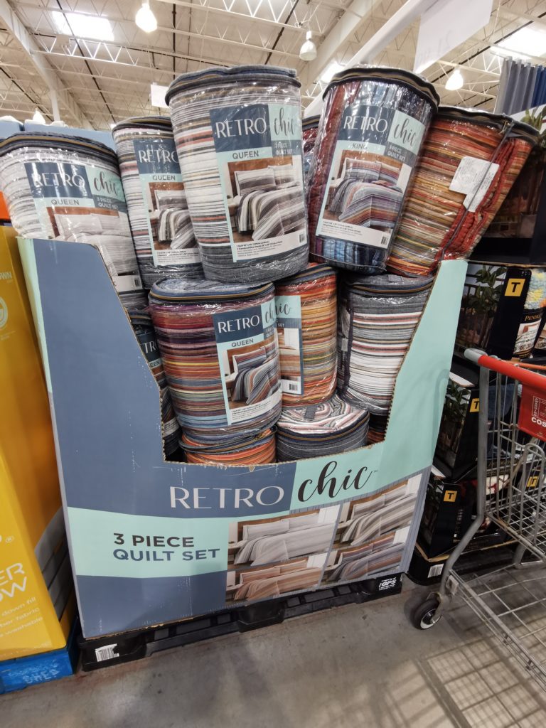 RETRO Chic 3PC Quilt Set King or Queen CostcoChaser