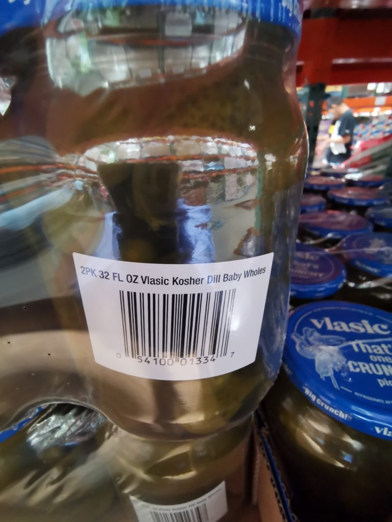 Costco1452520VLASICKosherDillBabyWholePicklesbar CostcoChaser