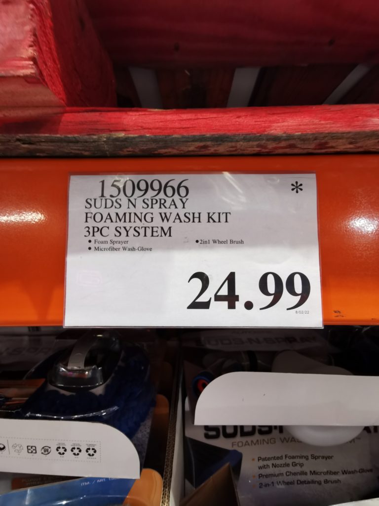 Costco1509966AutoSpaSudsNSprayFoamingWashSystemtag CostcoChaser