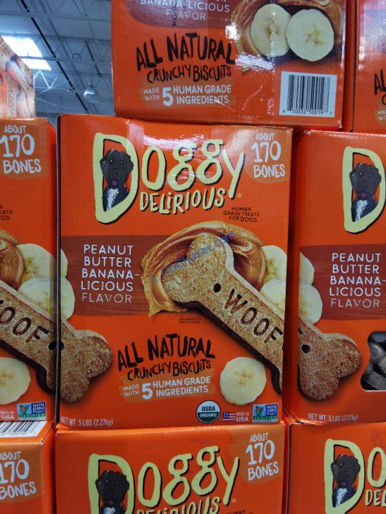 Doggy Delirious Organic PB&Banana Biscuit 5 Pound Box