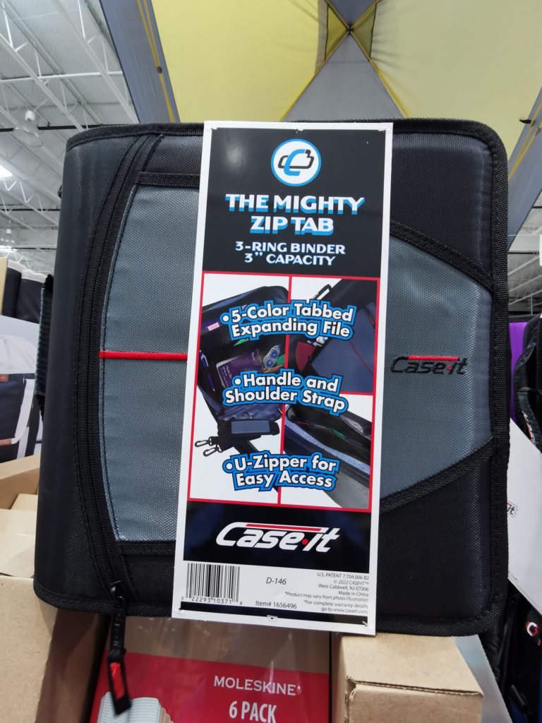 Case IT 3” Zipper Binder D146 CostcoChaser