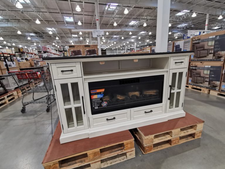 Tresanti ClassicFlame CoolGlow 2in1Electric Fireplace and Fan White