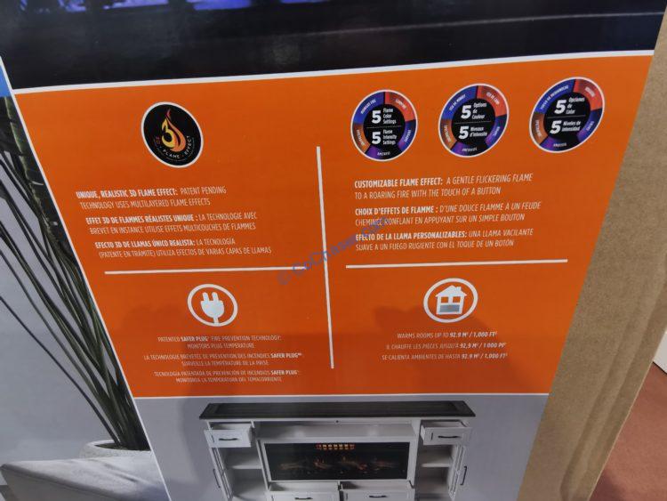 Cosco1441990TresantiClassicFlameCoolGlow2in1ElectricFireplace