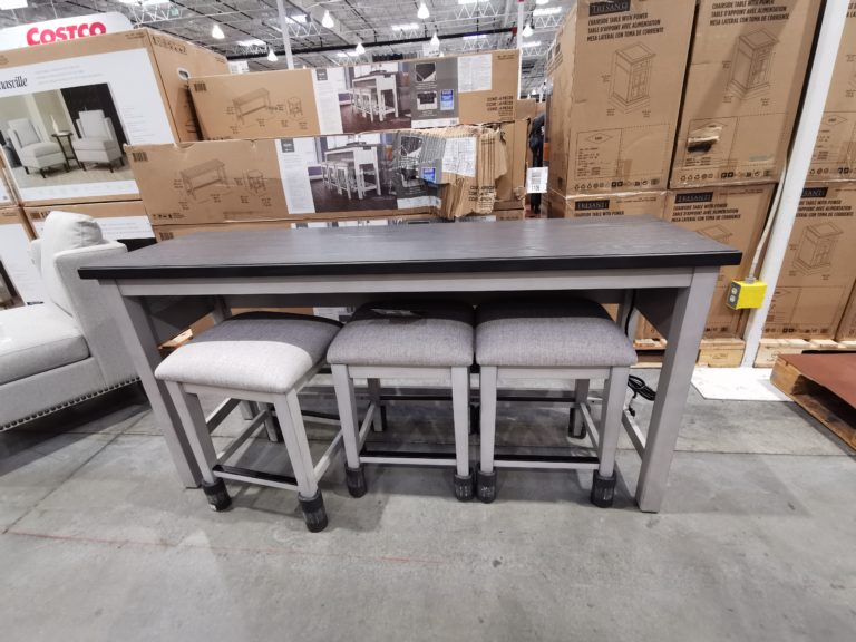 Bayside Furnishings Ashlyn 4piece Sofa Table Counter Height Dining