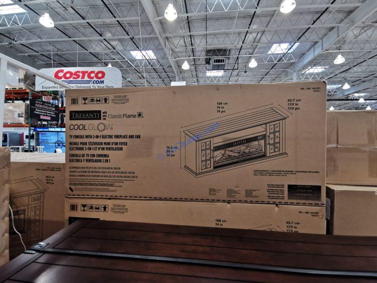 Costco1441991TresantiMaysonTV ConsolewithClassicFlameCoolGlow2