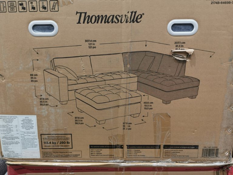 Costco1570100ThomasvilleMiles3PCFabricSectionalsize CostcoChaser