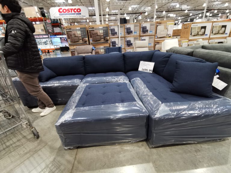 Thomasville Miles 3PC Fabric Sectional with Ottoman CostcoChaser