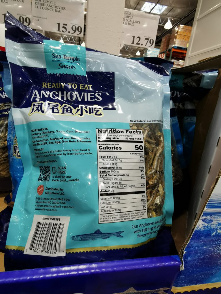 Costco1582588SeaTempleDriedAnchovieschart CostcoChaser