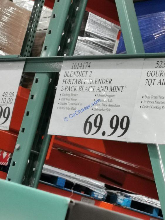 BlendJet 2 Portable Blender, 2Pack Black and Mint CostcoChaser