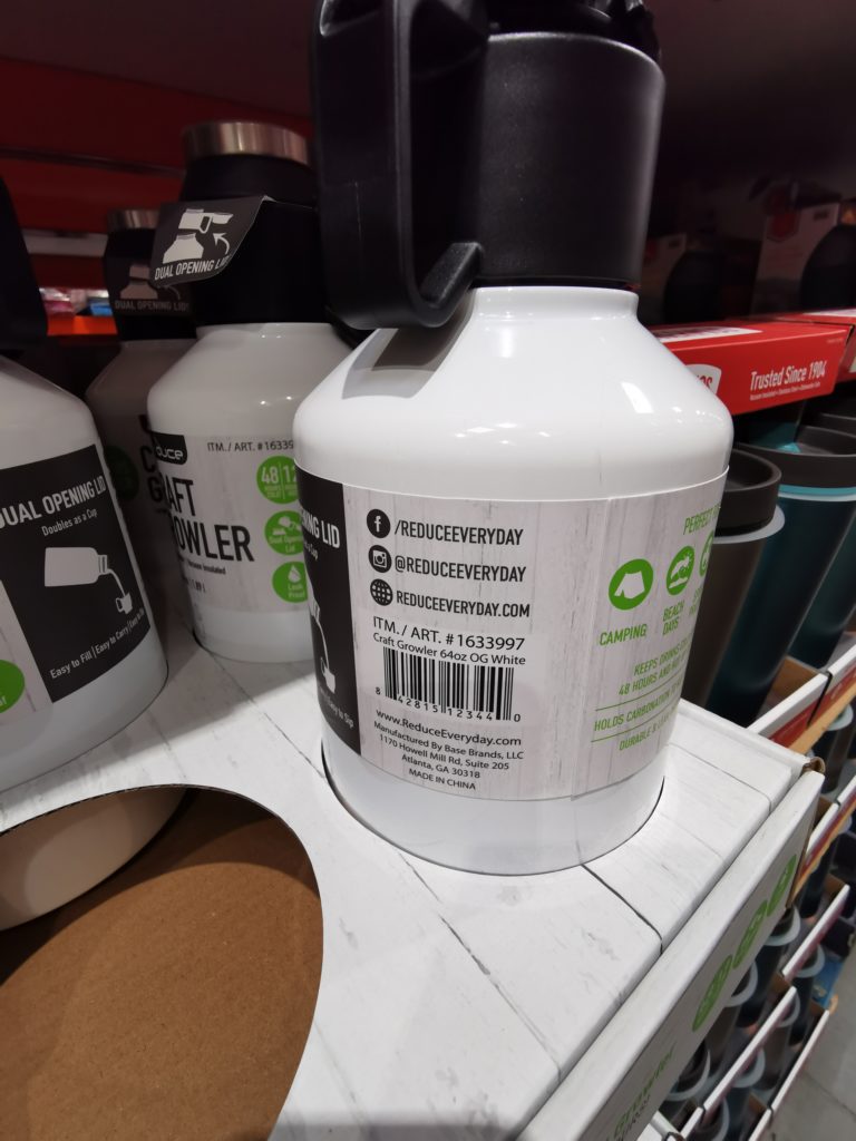 Costco1633997ReduceCraftGrowlerStainlessSteelbar CostcoChaser