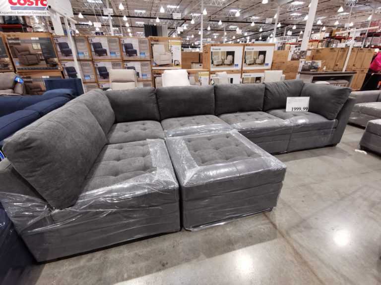 Thomasville 6PC Modular Fabric Sectional, Living Style FY23 Gray