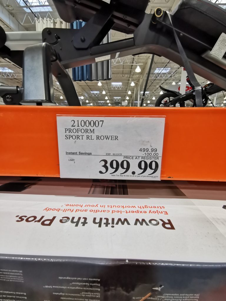 Proform Sport RL Rower, Model PFRW48120.0 CostcoChaser