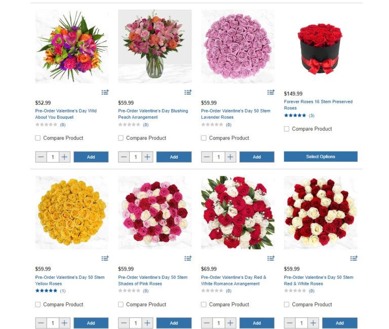 Valentine’s Floral Arrangements CostcoChaser