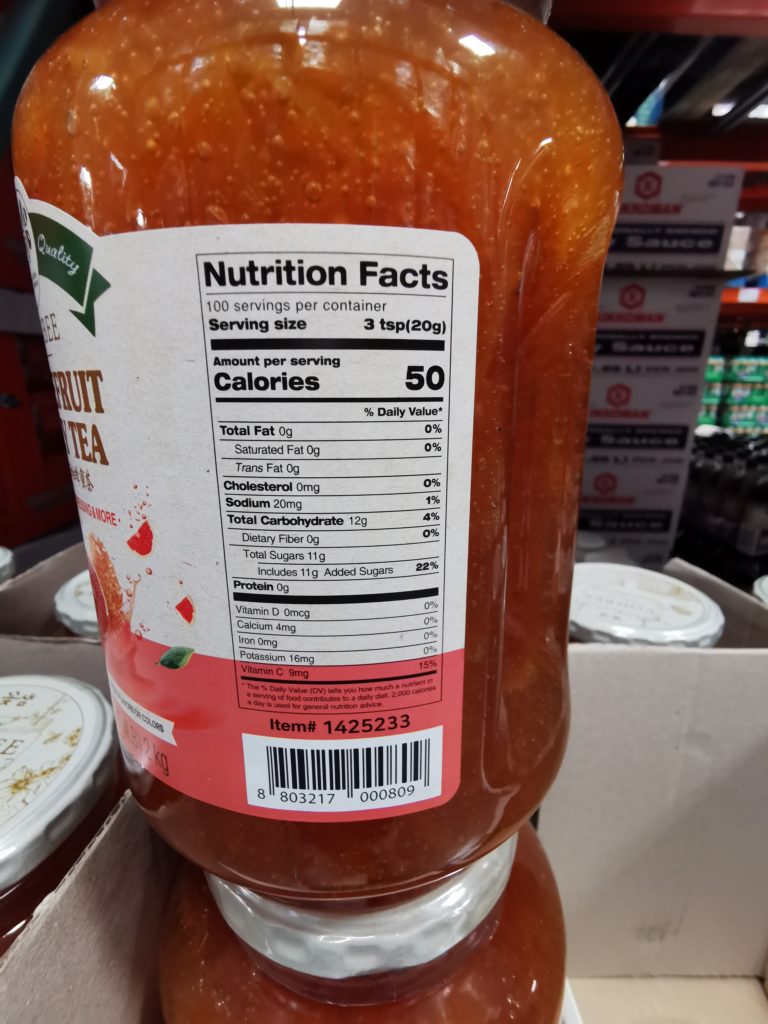 Costco1425233VONBEEHoneyGrapefruitHoneyTeachart CostcoChaser