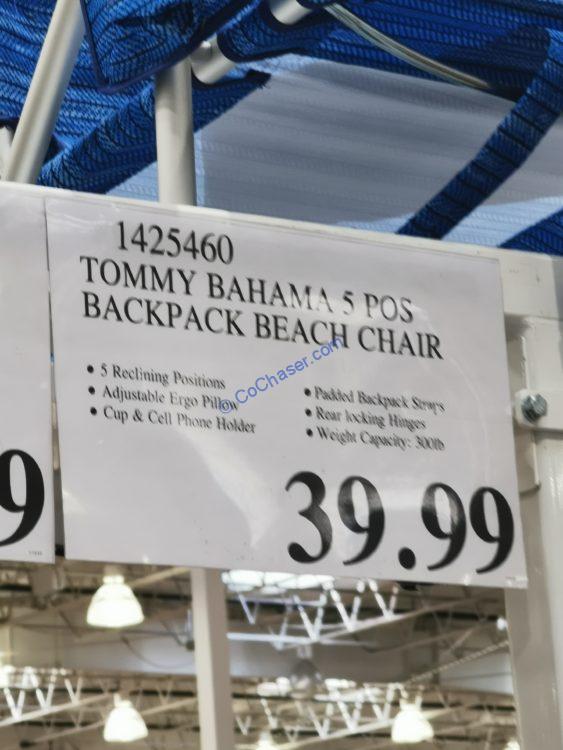 Costco1425460TommyBahamaBackpackBeachChairtag CostcoChaser