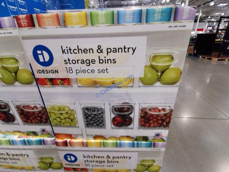 iDESIGN Kitchen & Pantry Storage Bins,18-piece Set