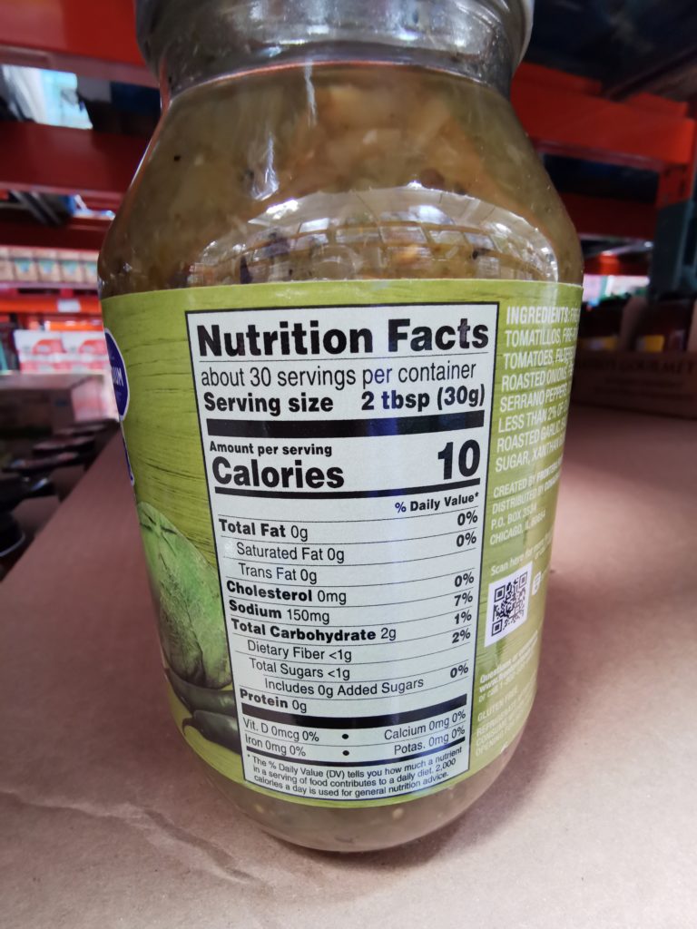 Costco1644895FronteraTomatilloSalsachart CostcoChaser