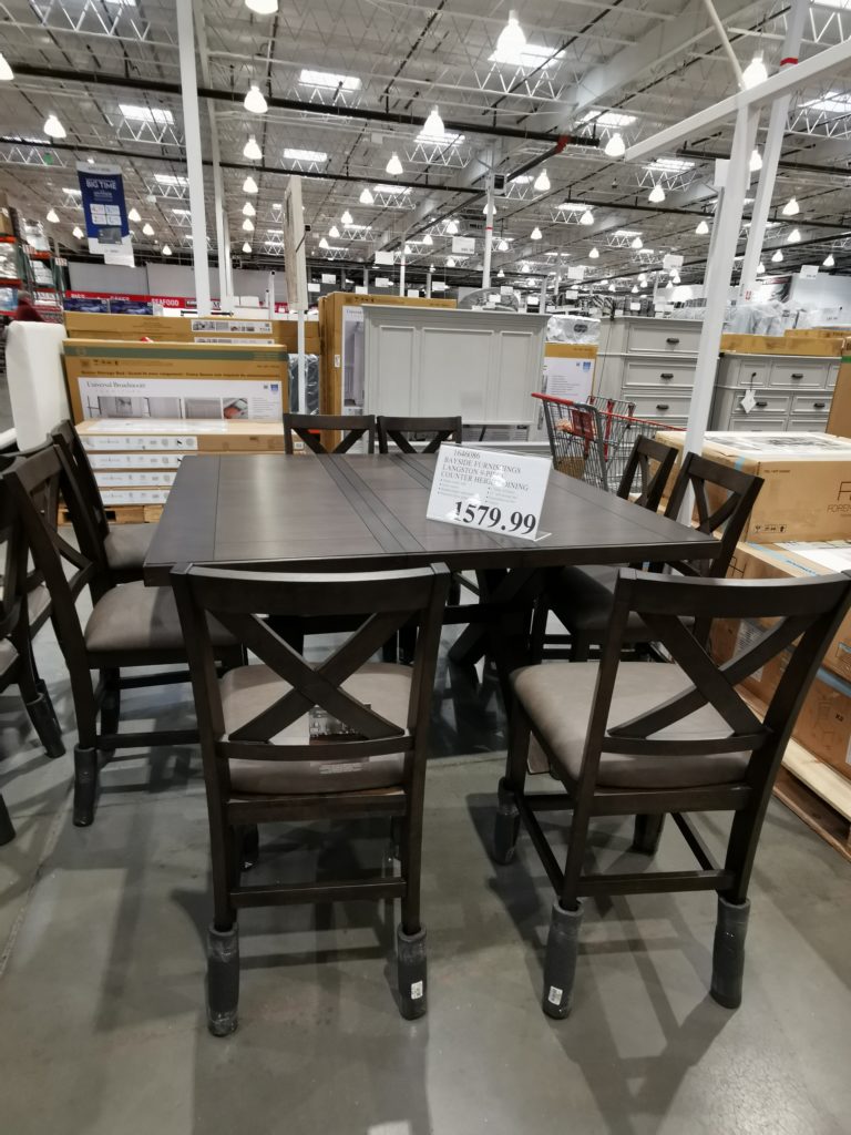 Bayside Furnishings Langston 9Piece Counter Height Dining, Model