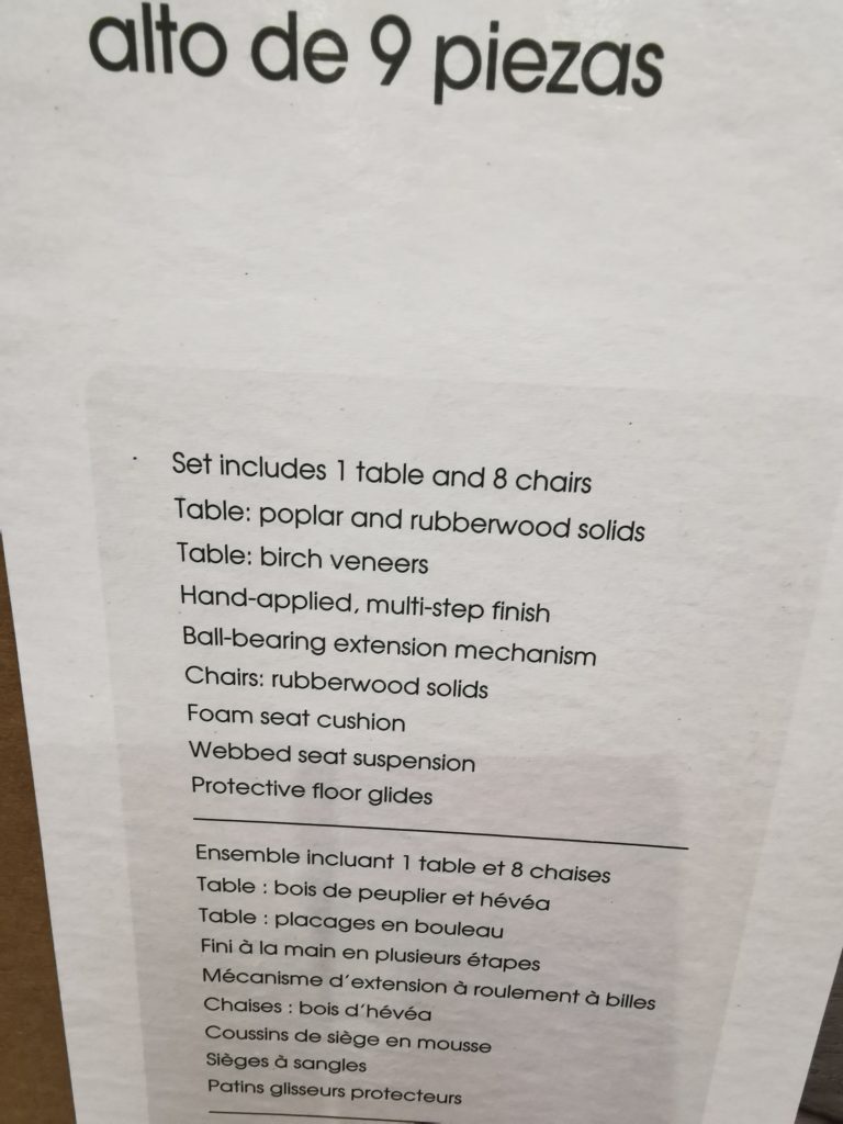 Costco1646086BaysideFurnishingsLangston9PieceCounterHeight