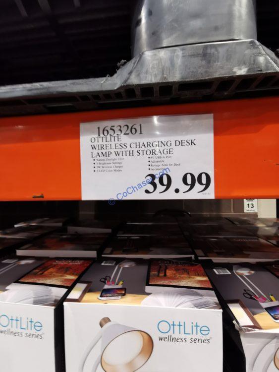 Costco1653261OttliteWirelessChargingDeskLampwithStoragetag