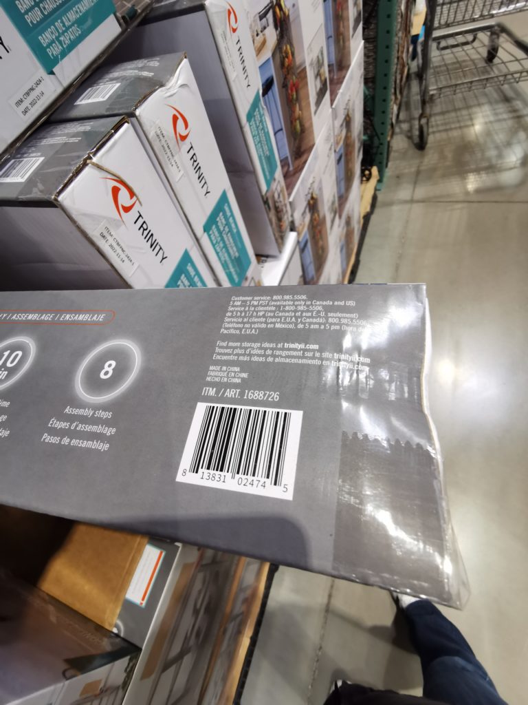 Costco1688726TrinityShoeBenchwithStoragebar CostcoChaser